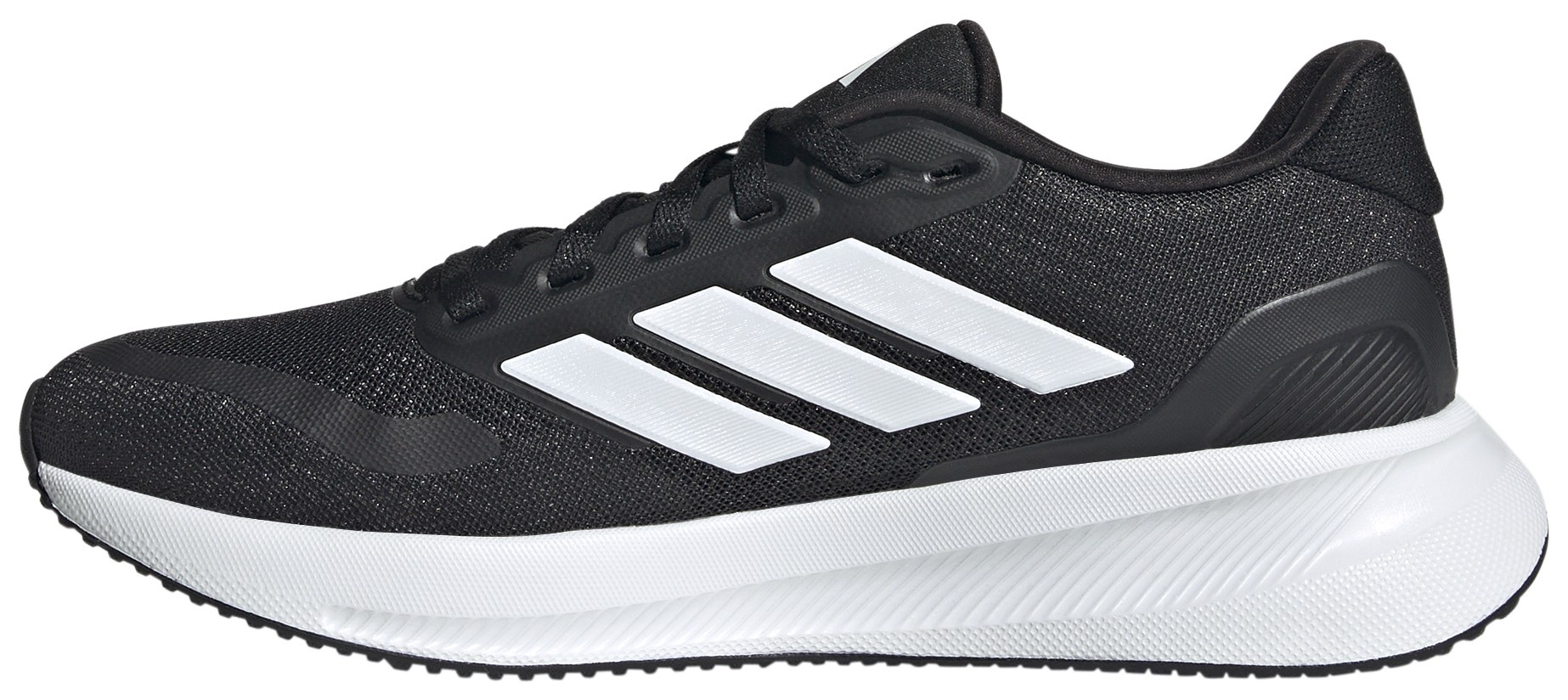 adidas Women's Runfalcon 5 Running Shoes - Black/White/Black - View 4