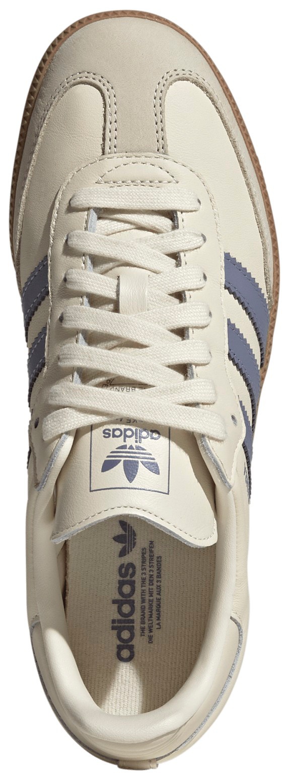 adidas Women's Samba OG Shoes - Cream/Silver - View 2