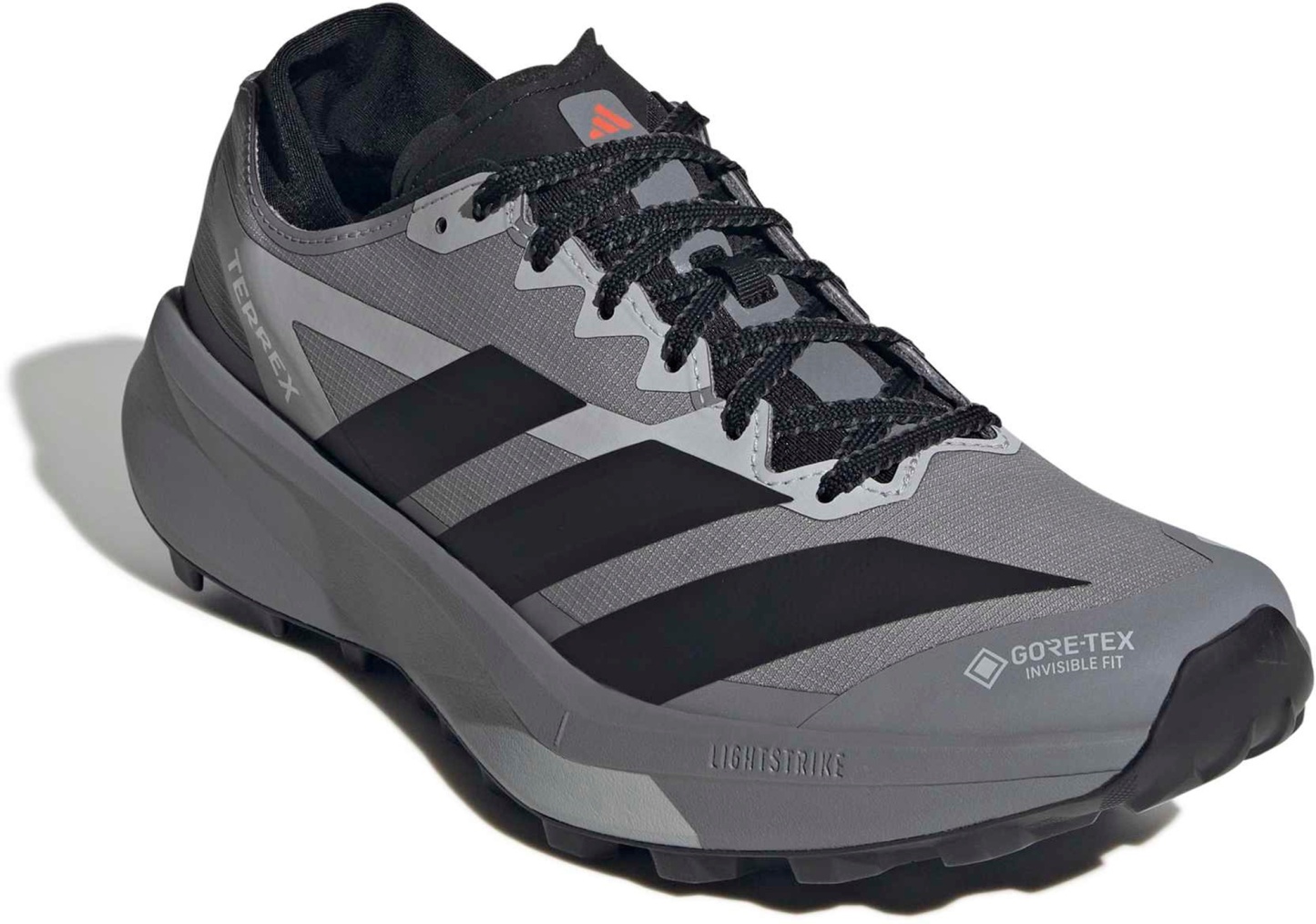 adidas Men's Terrex Agravic GTX 2 Trail Running Shoes - Grey/Black/Semi Impct Orange - View 6
