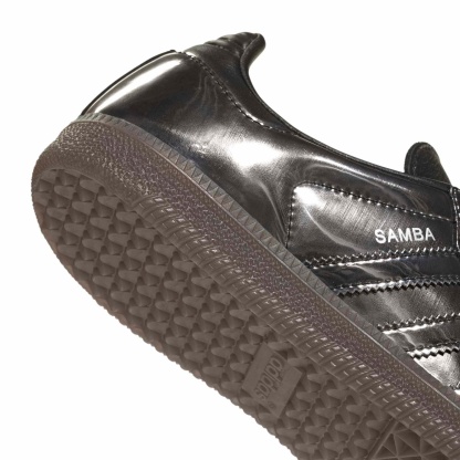 adidas Women's Samba OG Shoes - Chrome Black/Gum5 - View 7