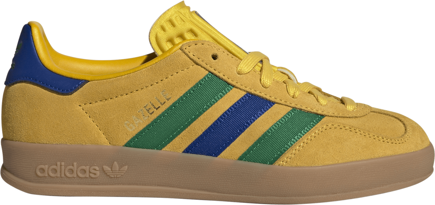 adidas Kids' Grade School FIFA World Cup Gazelle Indoor Shoes - Yellow/Collegiate Royal/Green - View 1