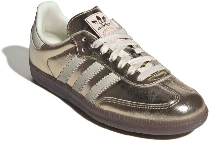 adidas Women's Samba OG Shoes - Gold Mtlc/Off White/Gum5 - View 6