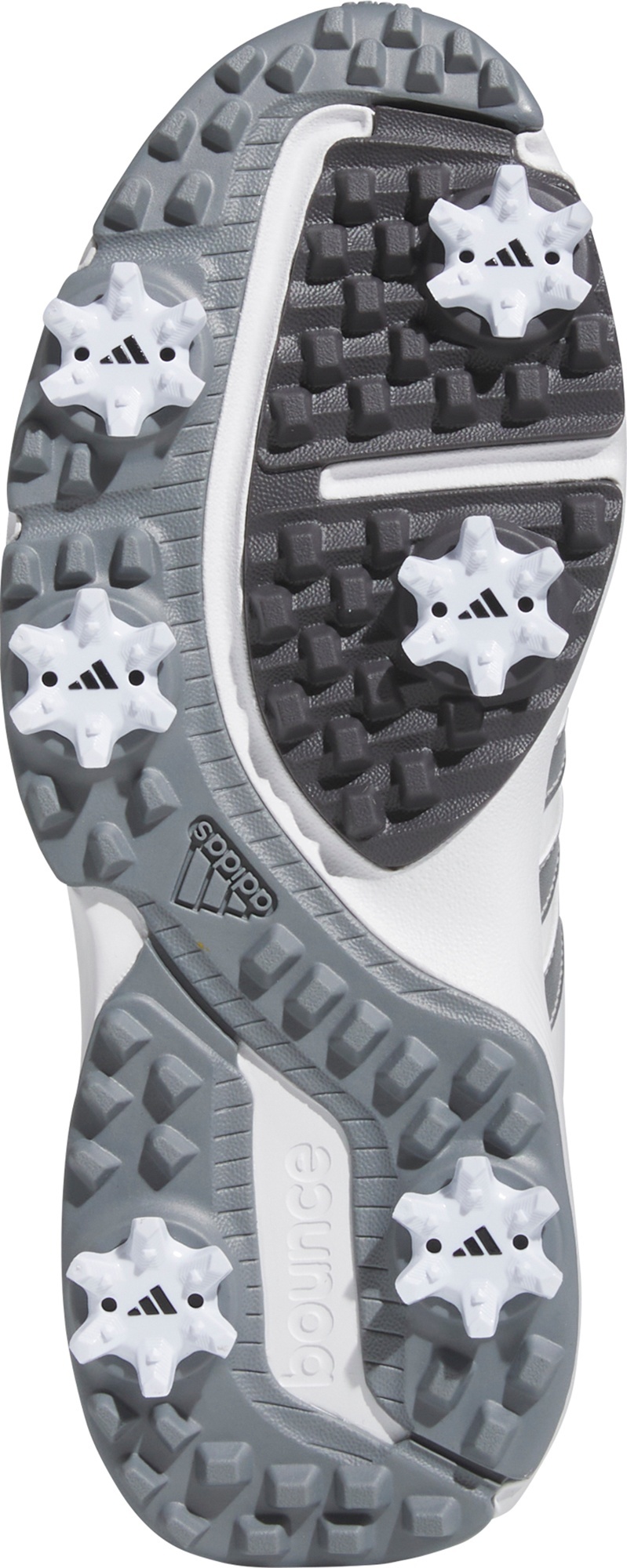 adidas Youth Tour360 24 BOA Golf Shoes - White/Silver/Grey - View 3