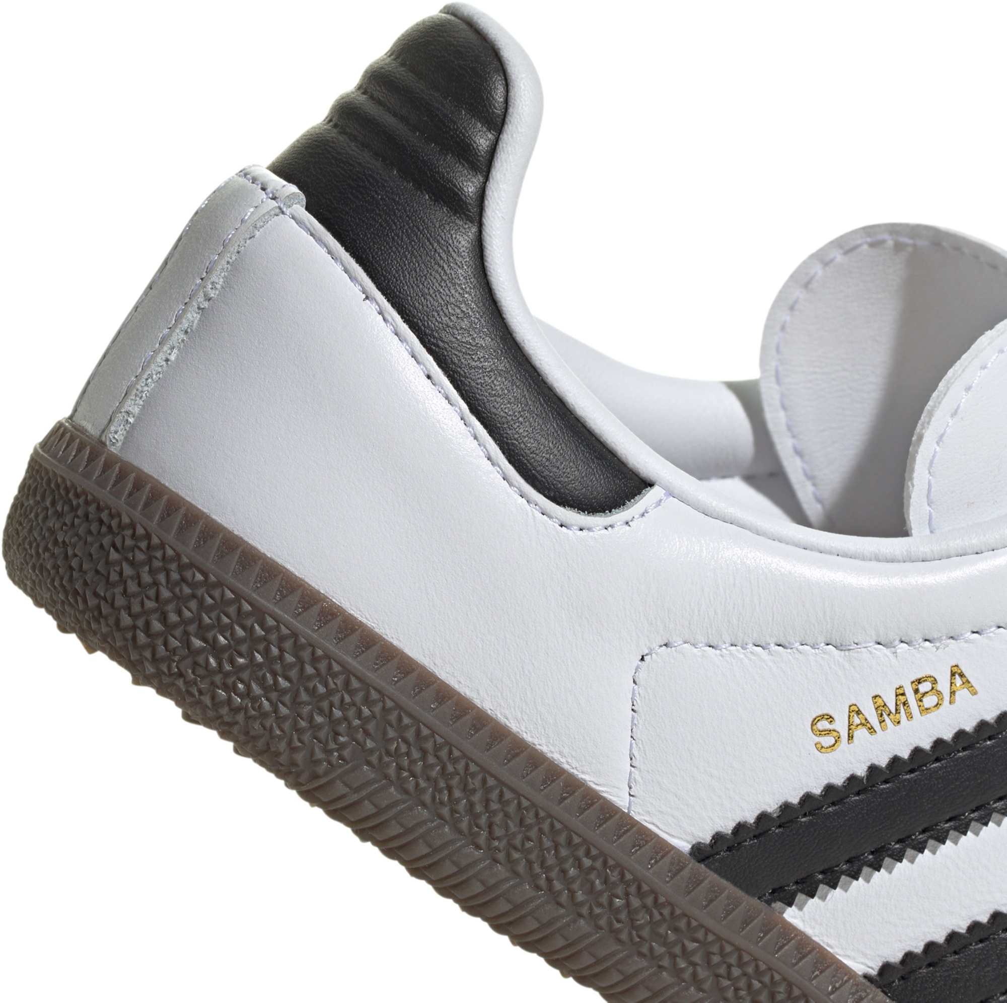 adidas Kids' Preschool Samba OG Shoes - White/Black/Gum - View 7