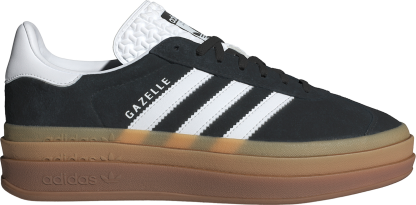 adidas Originals Women's Gazelle Bold Shoes - Black/White/Gum - View 1