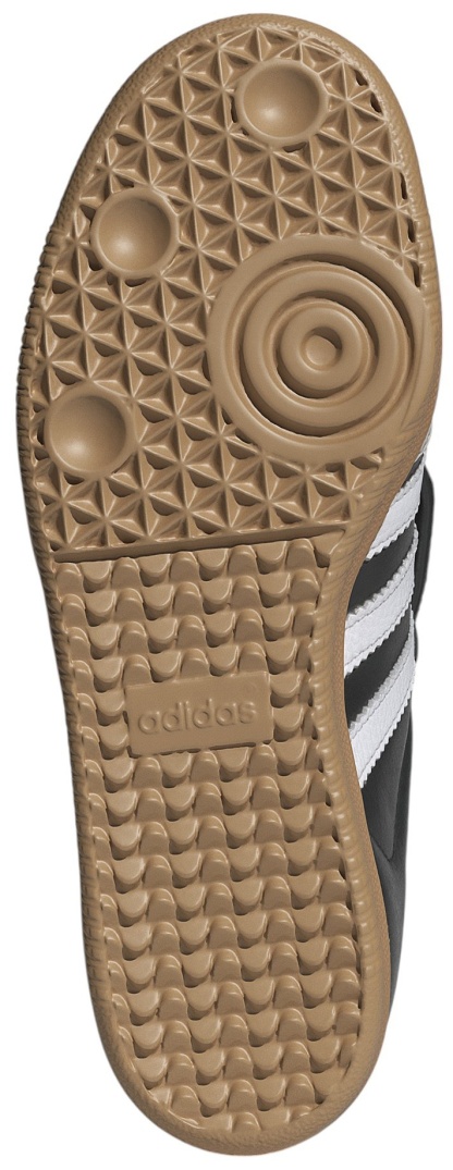 adidas Women's Long Tongue Samba Shoes - Core Black/Ftwr White/Gold Met - View 3