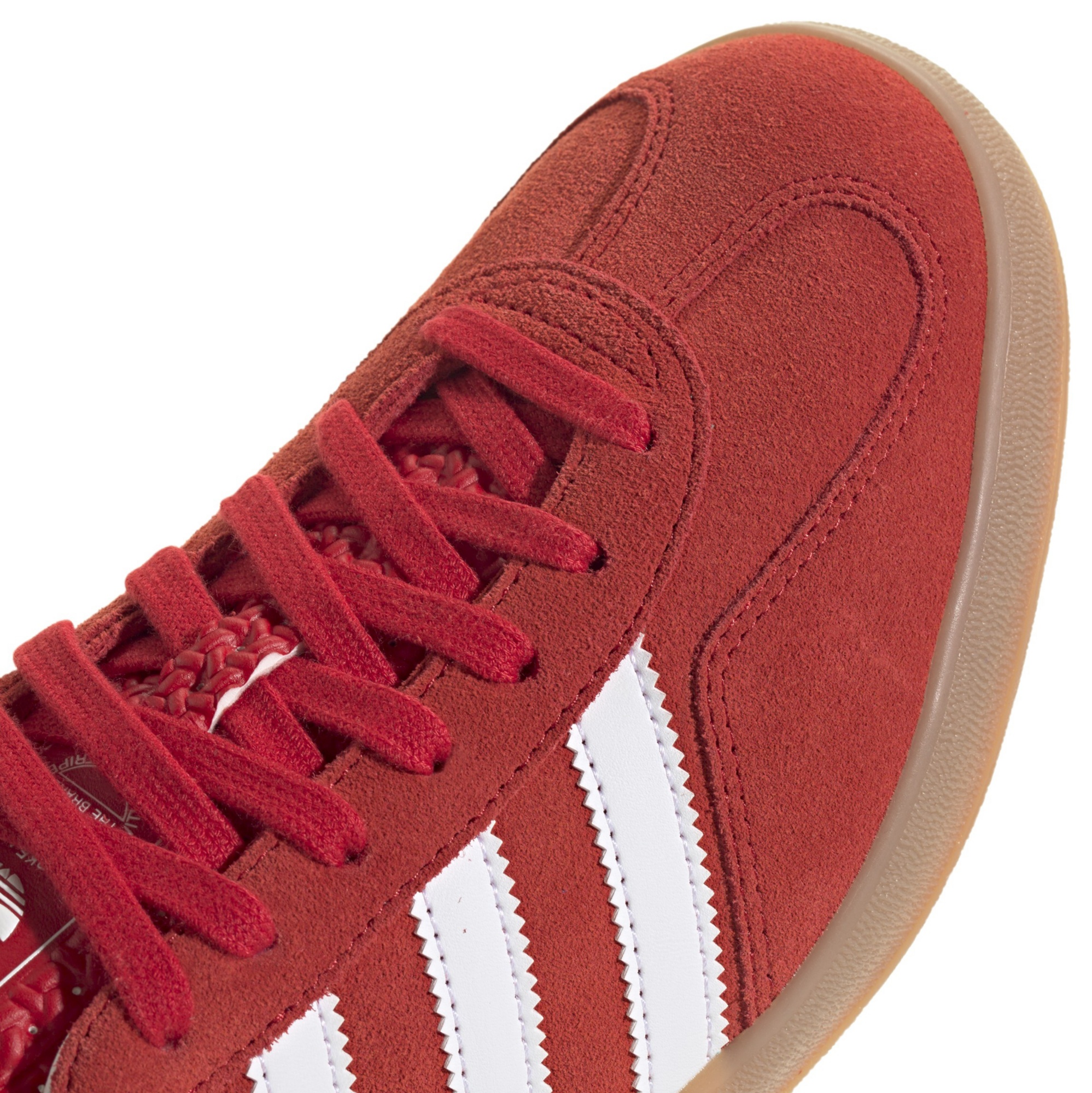 adidas Men's Gazelle Indoor Shoes - Red/Gum - View 2