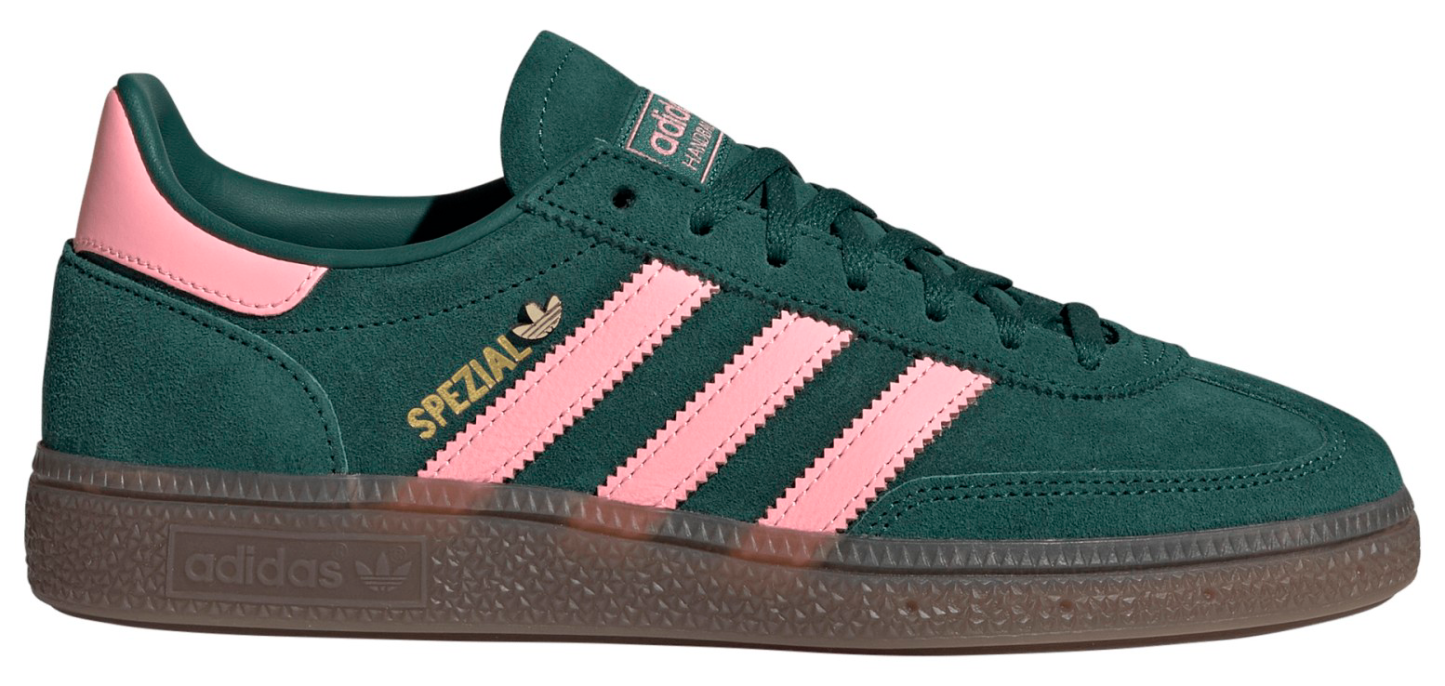 adidas Women's Handball Spezial Shoes - Collegiate Green/Pink Spark/Gold Met - View 1