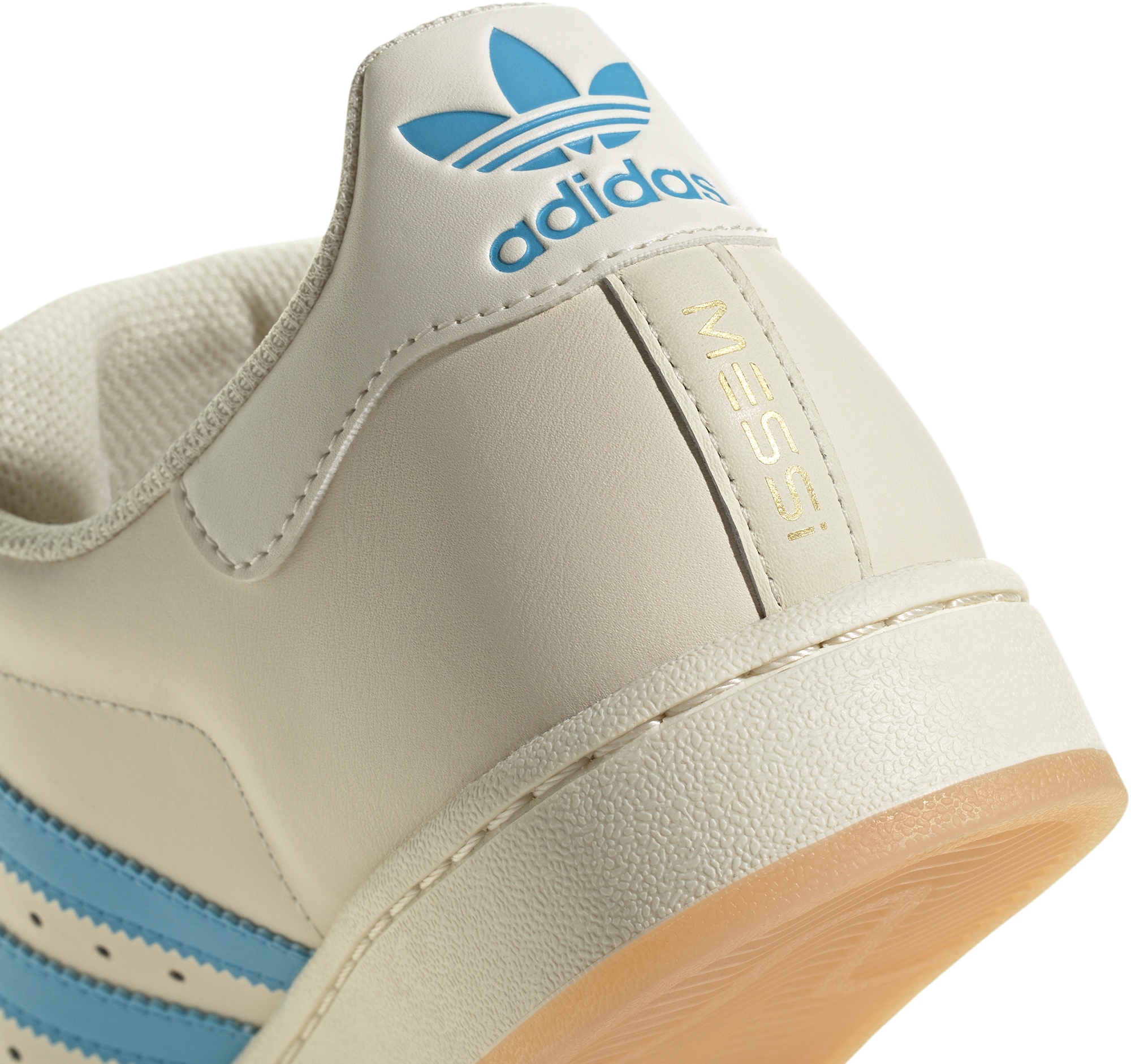 adidas Superstar Messi Shoes - White/Blue - View 6