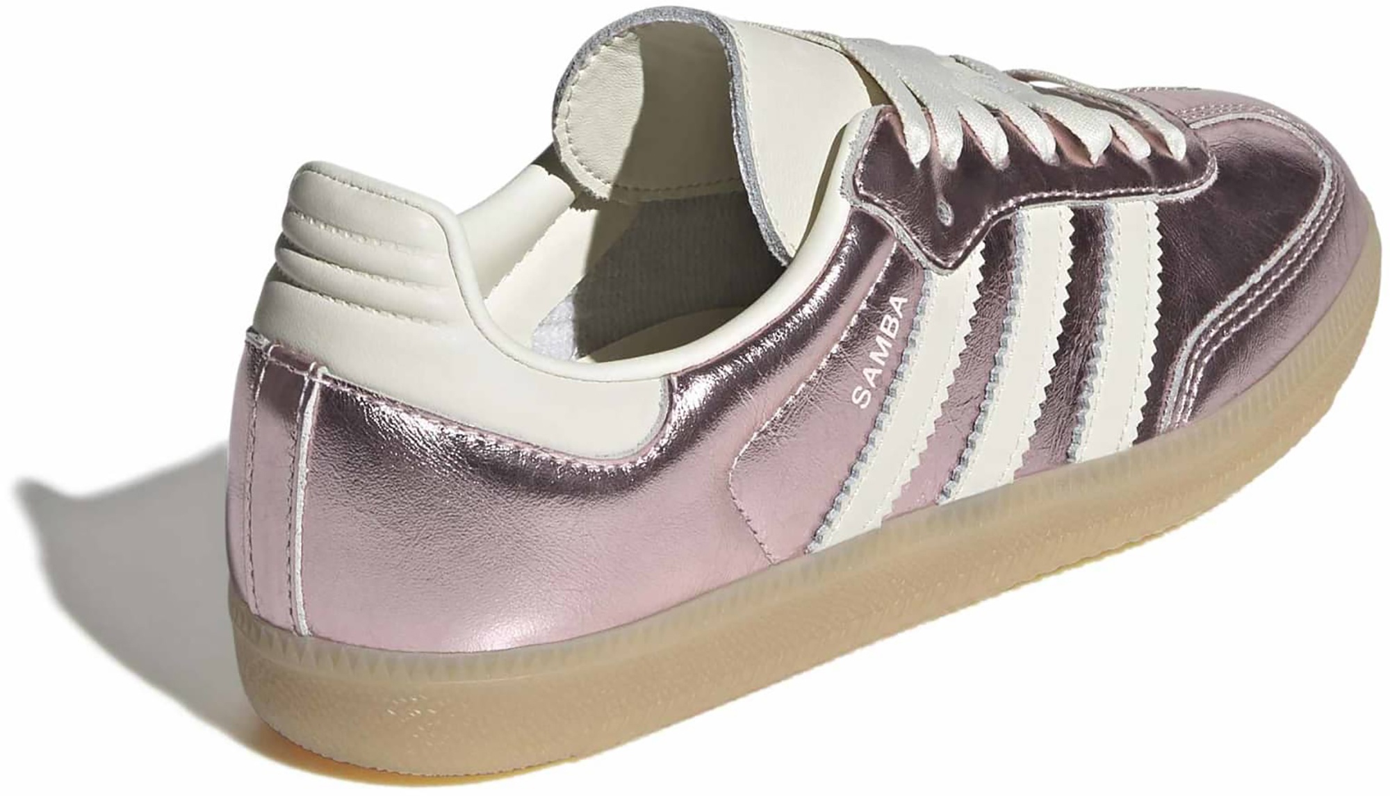 adidas Women's Samba OG Shoes - Crackle Mtlc Wondr Quartz - View 5