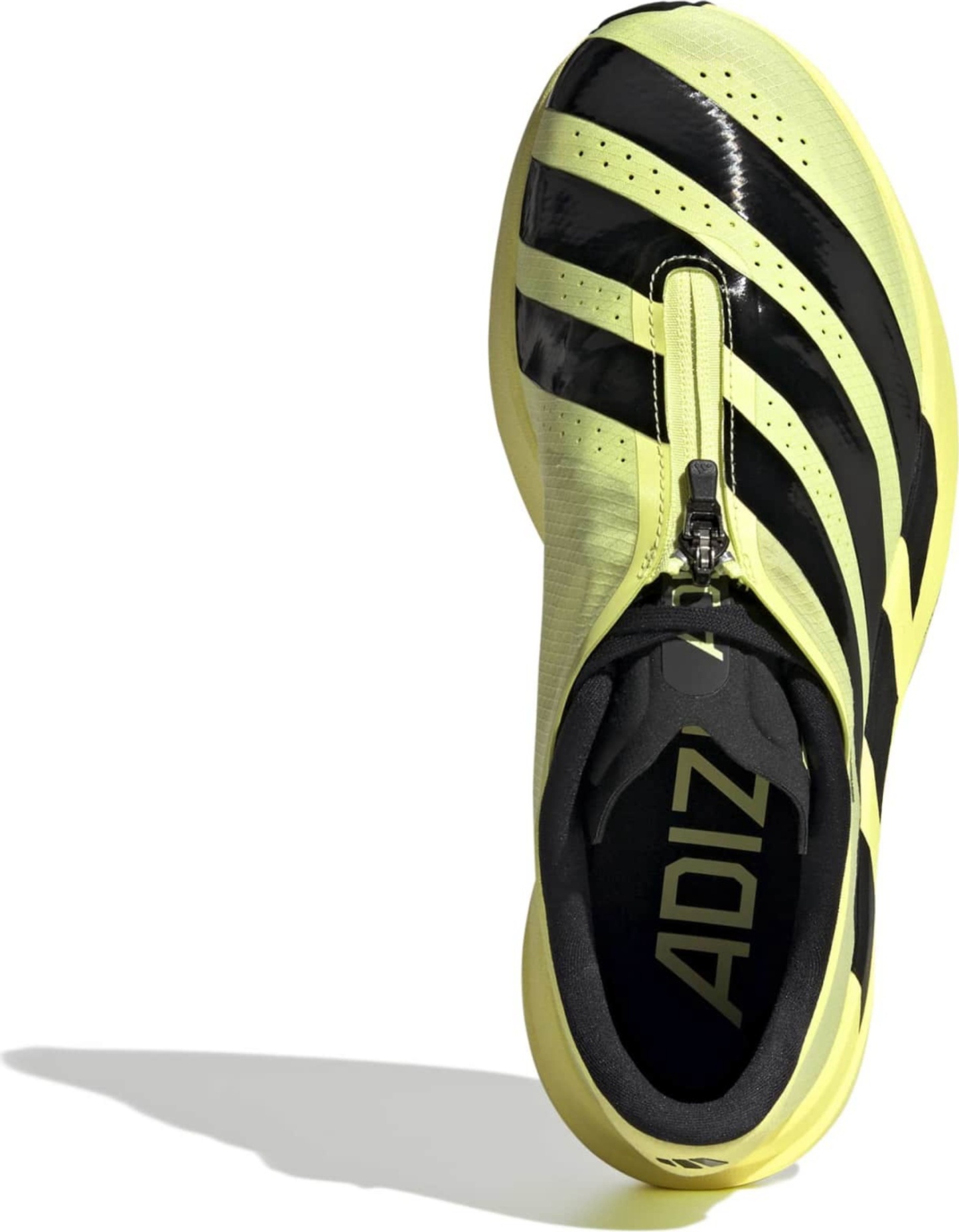 adidas Women's Adizero EVO SL Zip Running Shoes - Lucid Lemon/Black/Silver - View 2