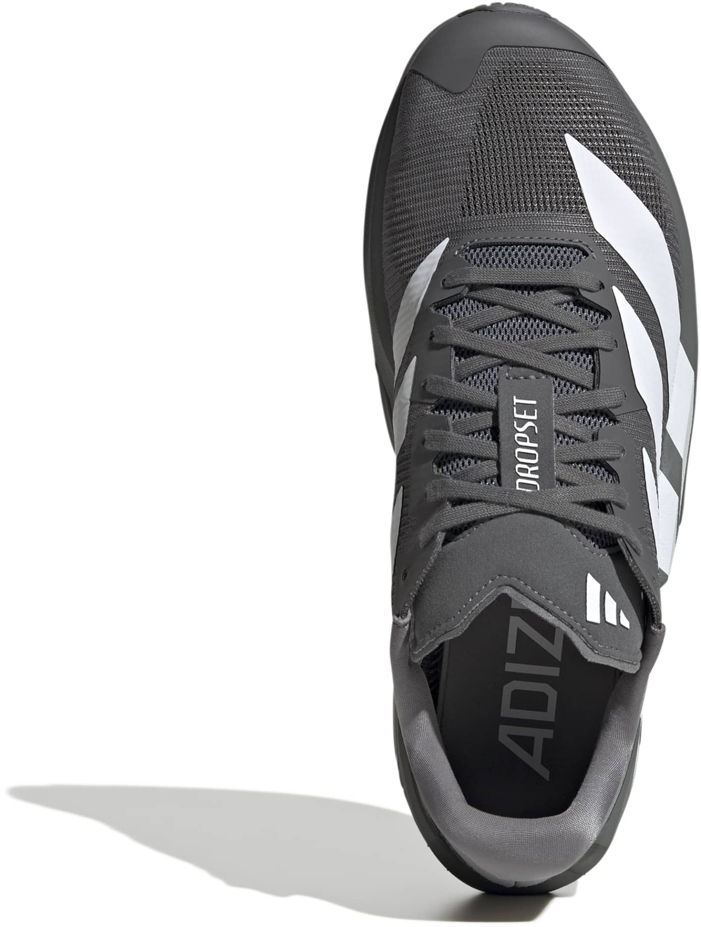 adidas Men's Adizero Dropset Pro Training Shoes - Grey/White - View 2
