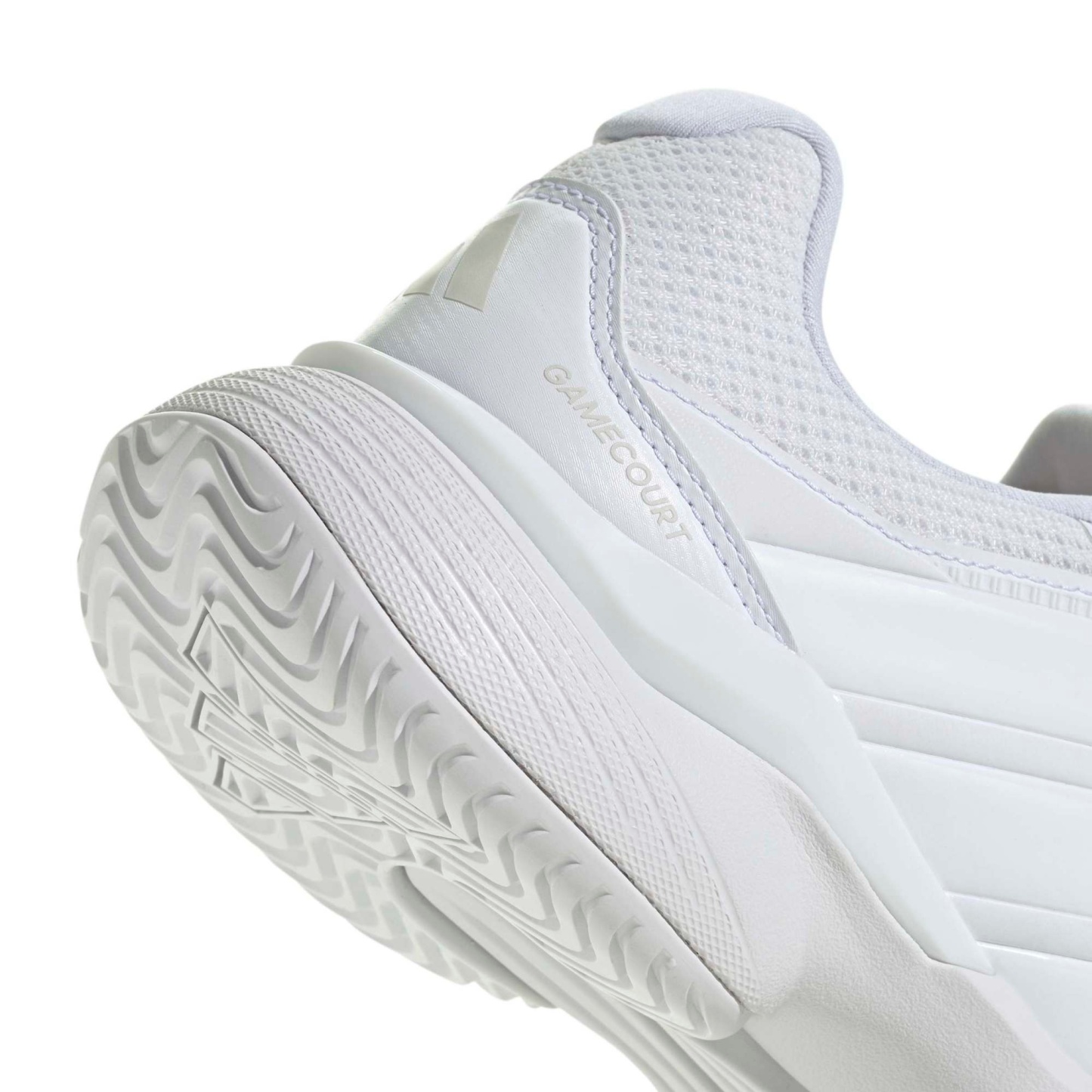 adidas Men's GameCourt 3 All Court Tennis Shoes - White/White - View 8