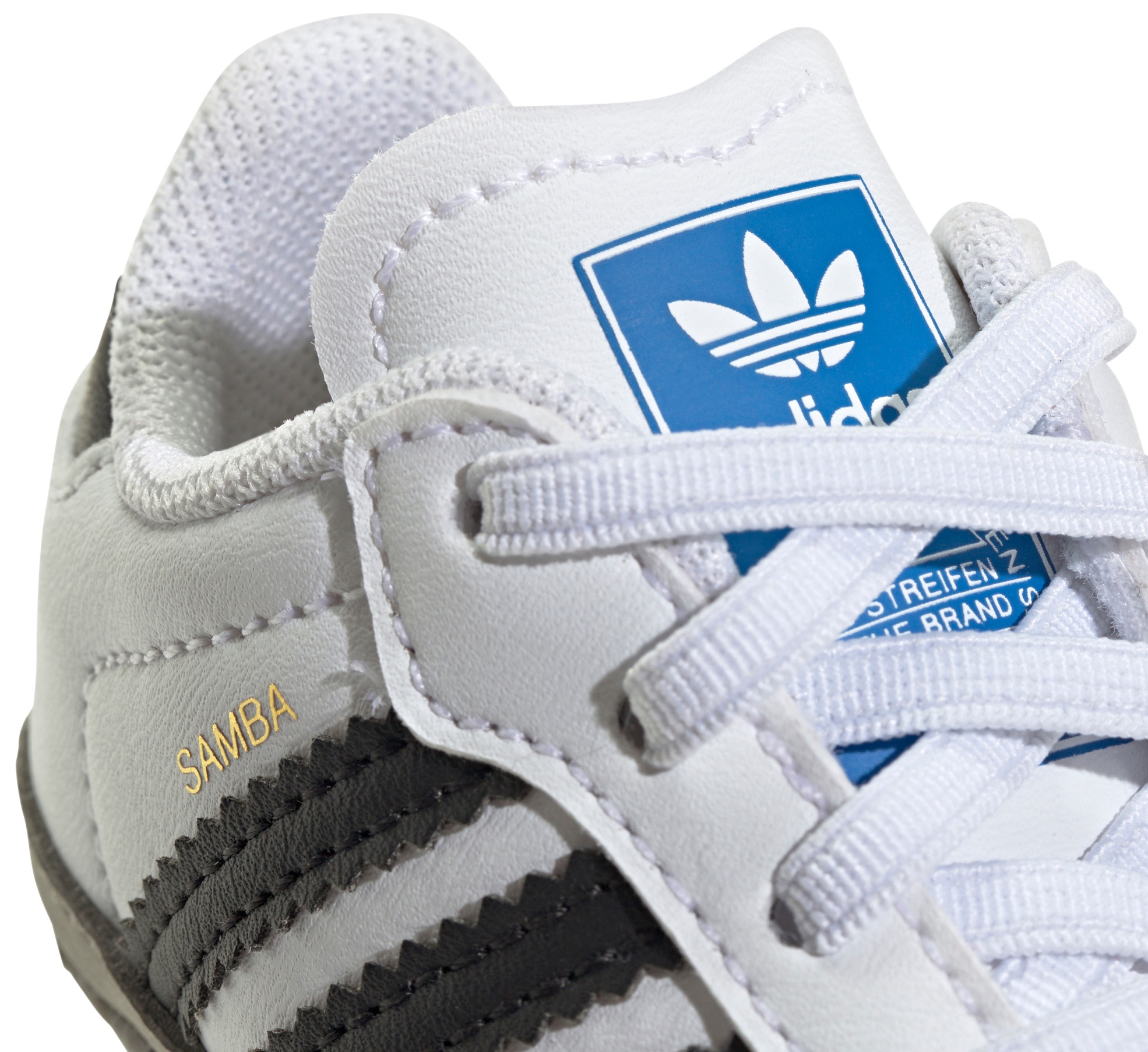 adidas Toddler Samba OG Shoes - White/Black/Clear Granite - View 7