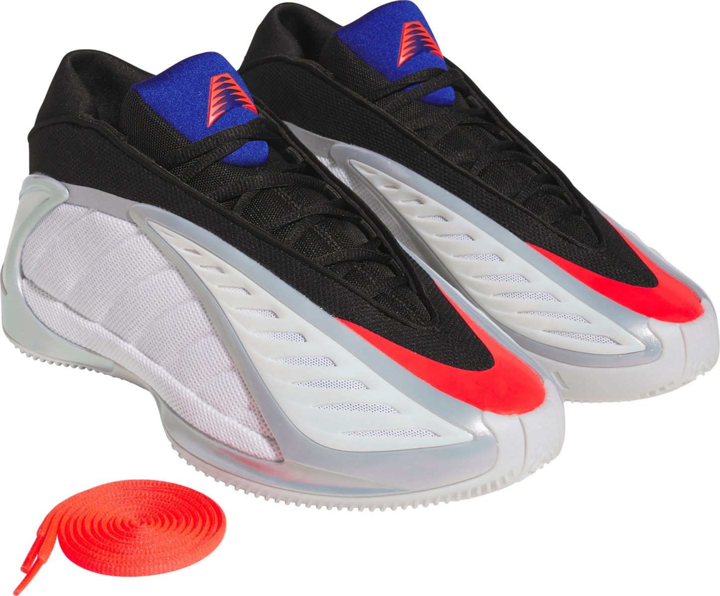 adidas Anthony Edwards 2 'Future Icon' Basketball Shoes - White/Lucid Red/Silver - View 2