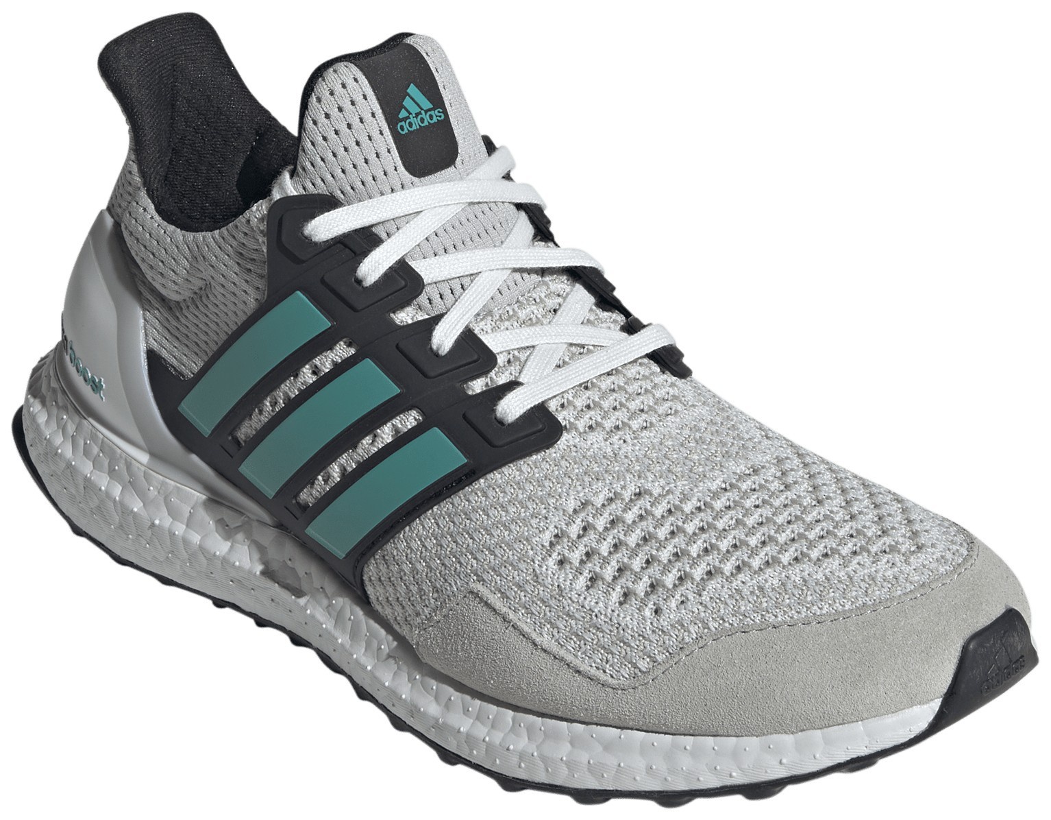 adidas Men's Ultraboost 1.0 Shoes - White/Teal/Grey - View 8