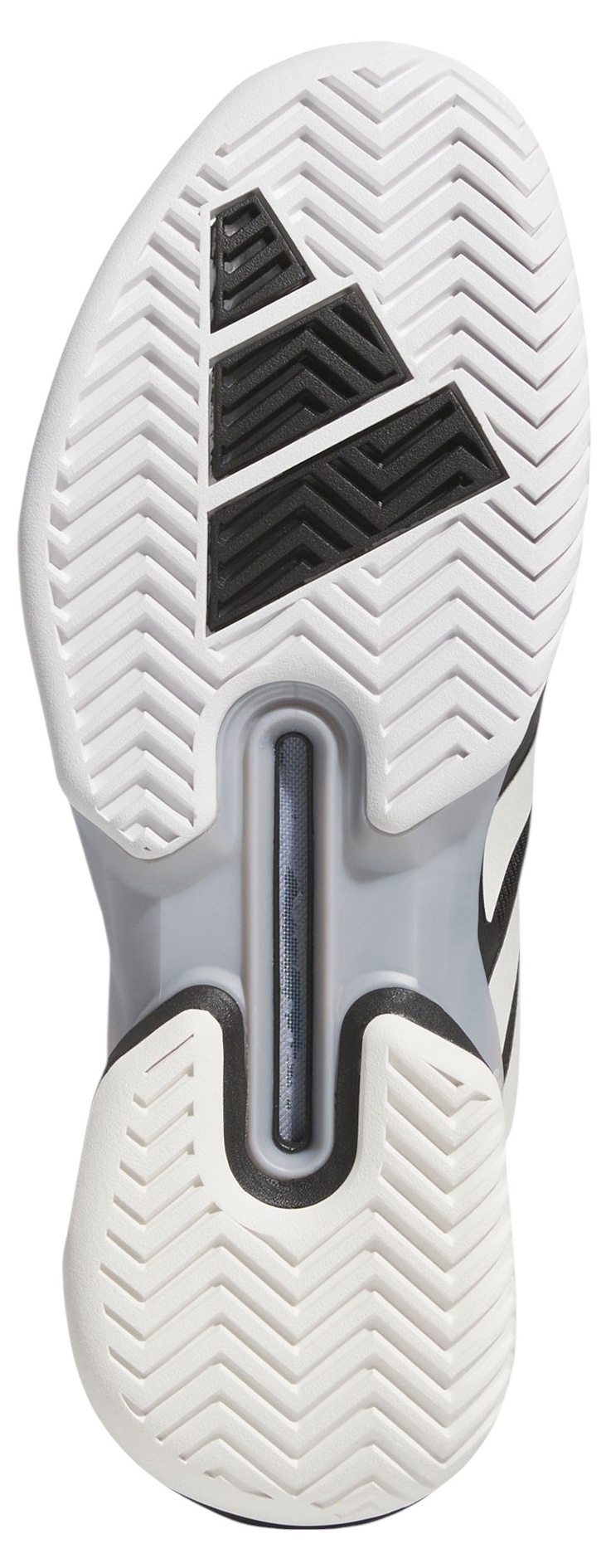 adidas Men's Adizero Ubersonic 5 Tennis Shoes - Black/Zero Metallic/Silver Metallic - View 3