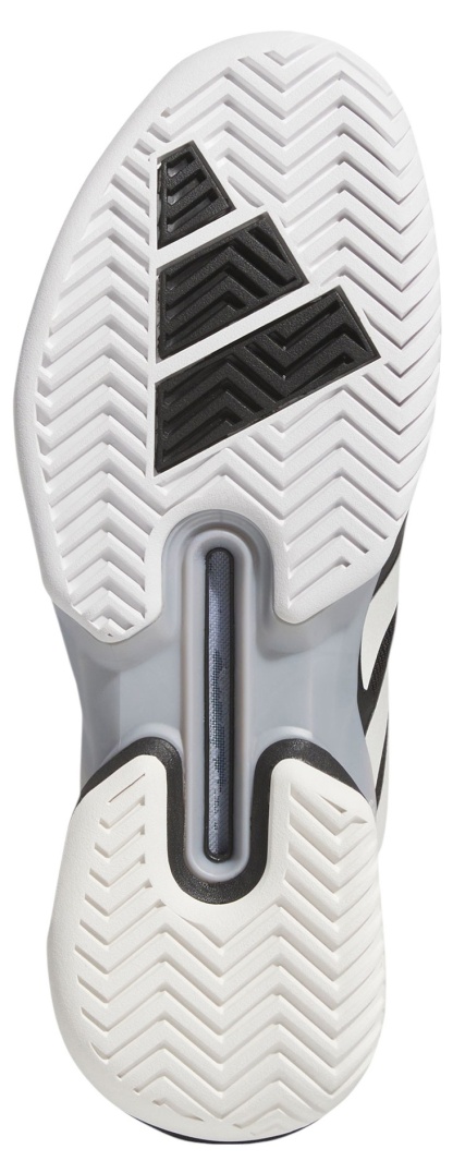adidas Men's Adizero Ubersonic 5 Tennis Shoes - Black/Zero Metallic/Silver Metallic - View 3