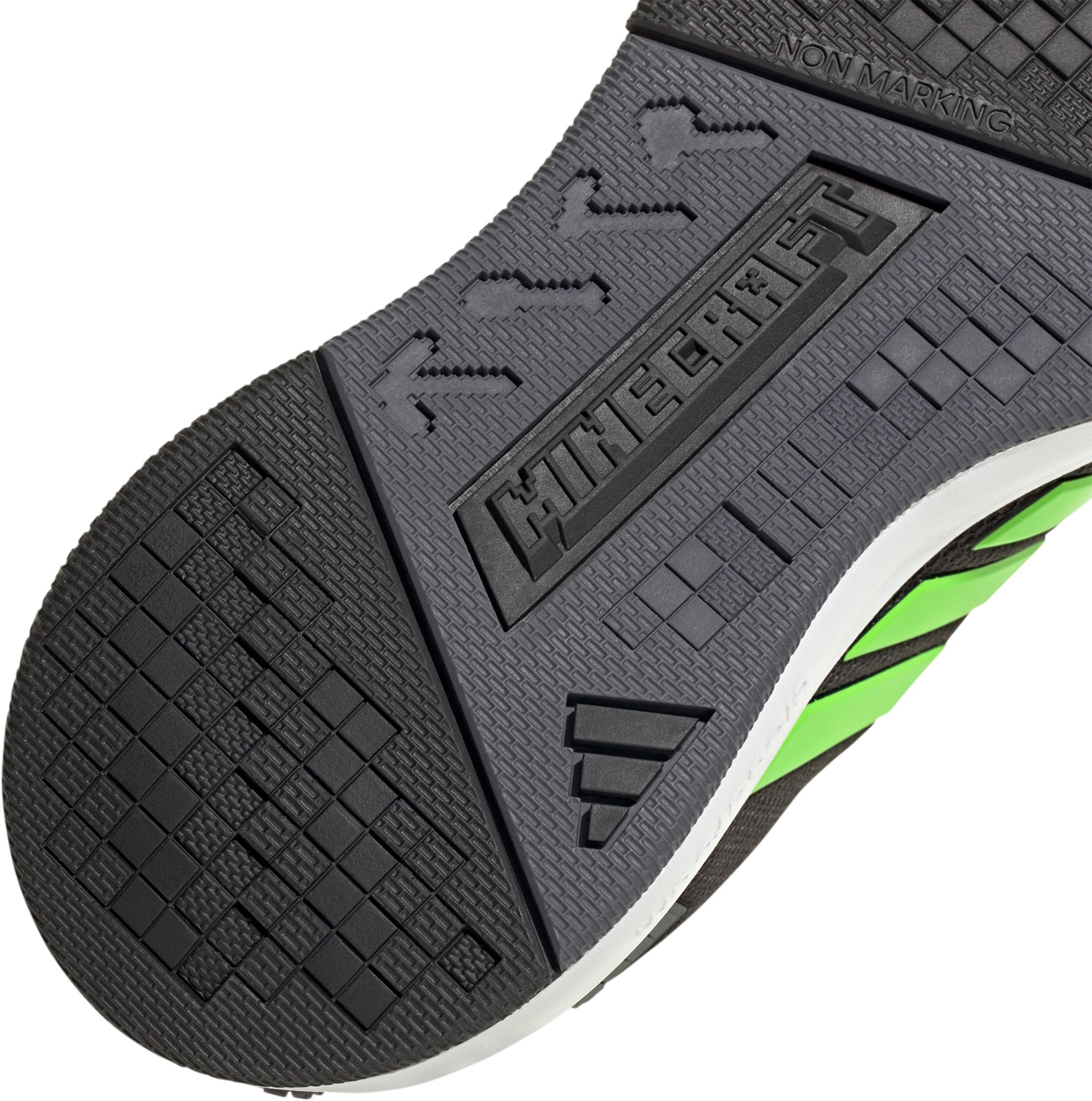 adidas Kids' Grade School Minecraft Pro Shoes - Black/White - View 8