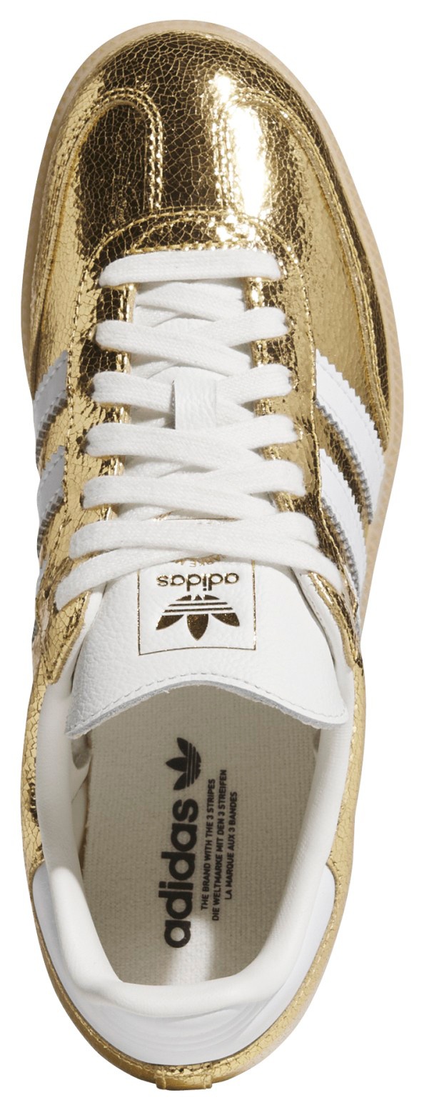 adidas Women's Samba OG Shoes - Gold - View 4