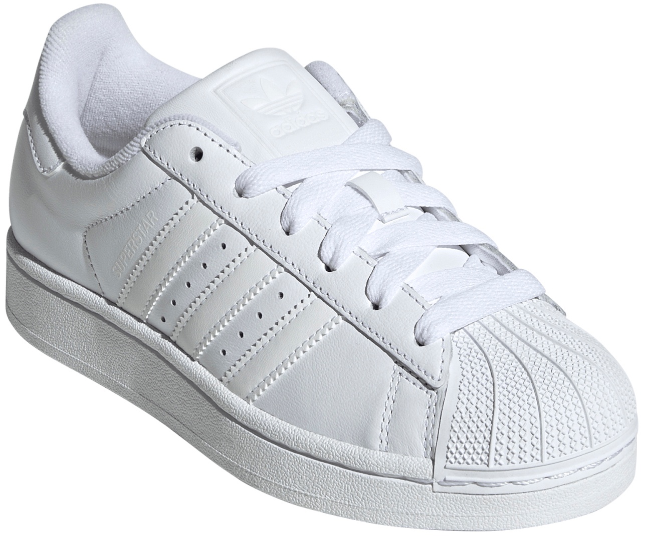 adidas Kids' Grade School Superstar II Shoes - White - View 6