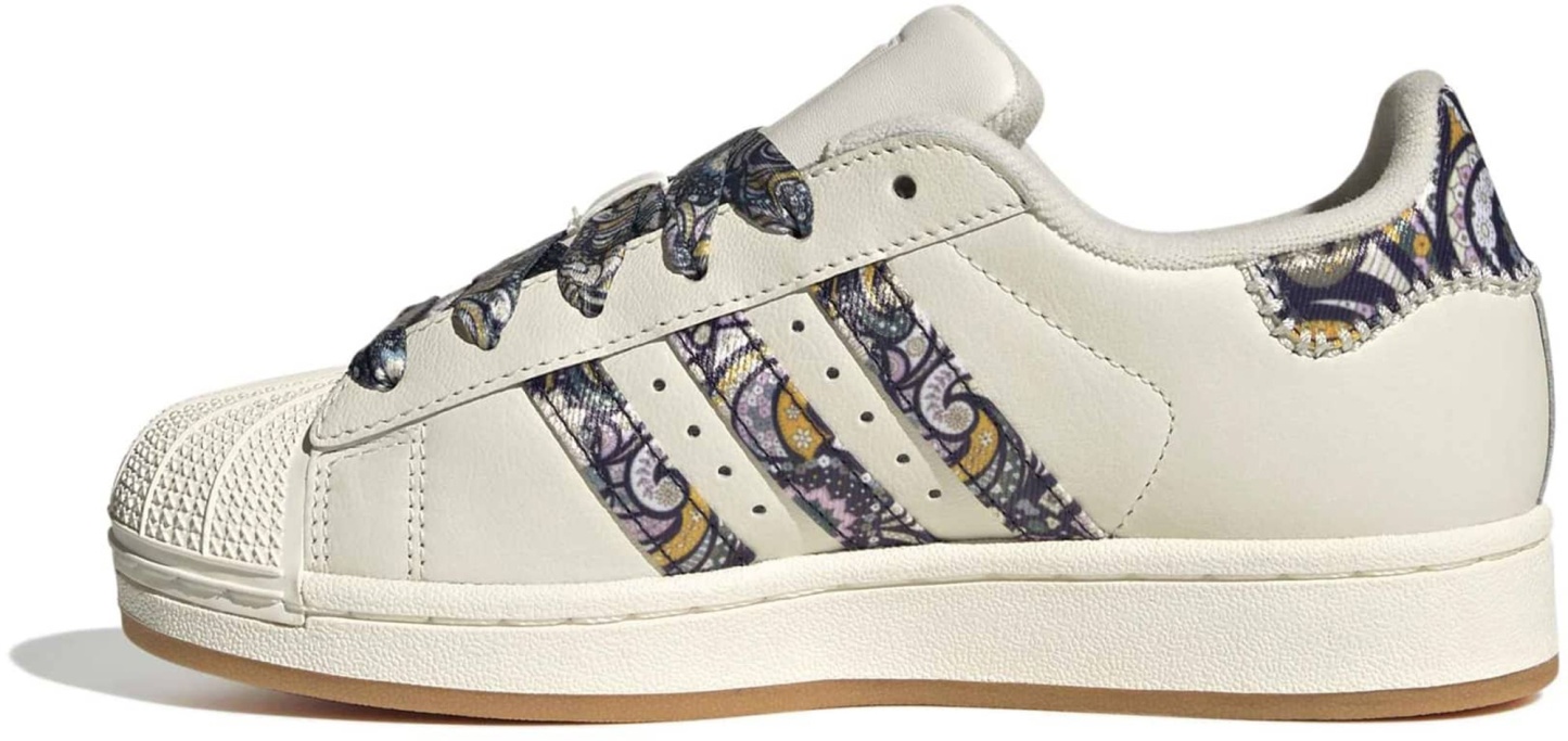 adidas Kids' Grade School Superstar II Shoes - Core White/Orchid Fusion/Gum 1 - View 4