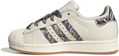 adidas Kids' Grade School Superstar II Shoes - Core White/Orchid Fusion/Gum 1 - View 4