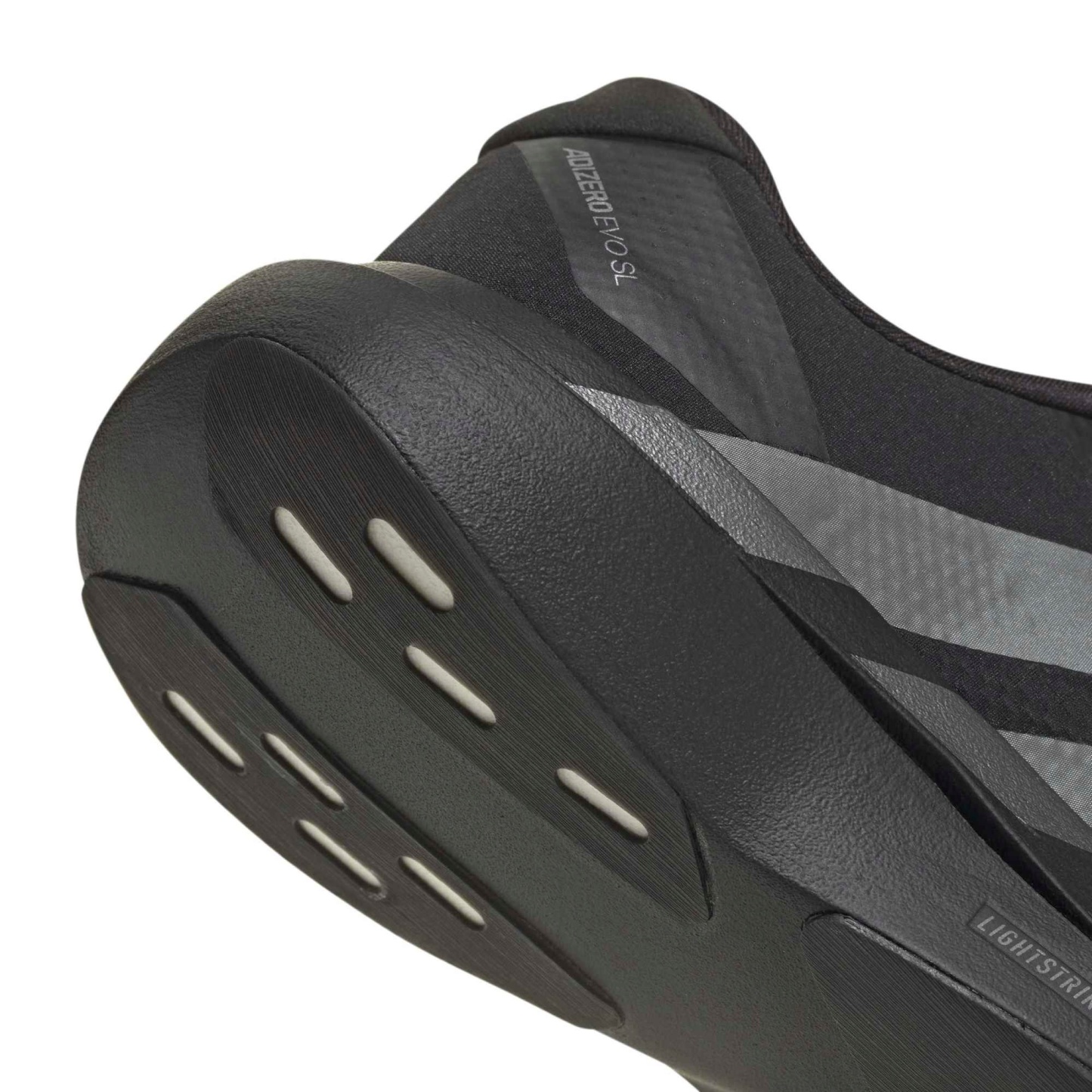 adidas Women's Adizero EVO SL Woven Running Shoes - Black/Iron Met/Utility Bk - View 8