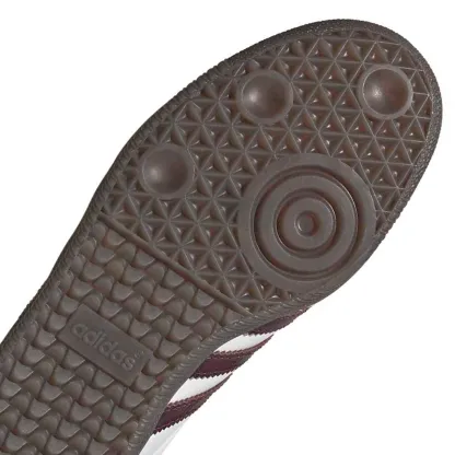 adidas Women's Samba OG Shoes - Suede/Croc White/Maroon - View 7