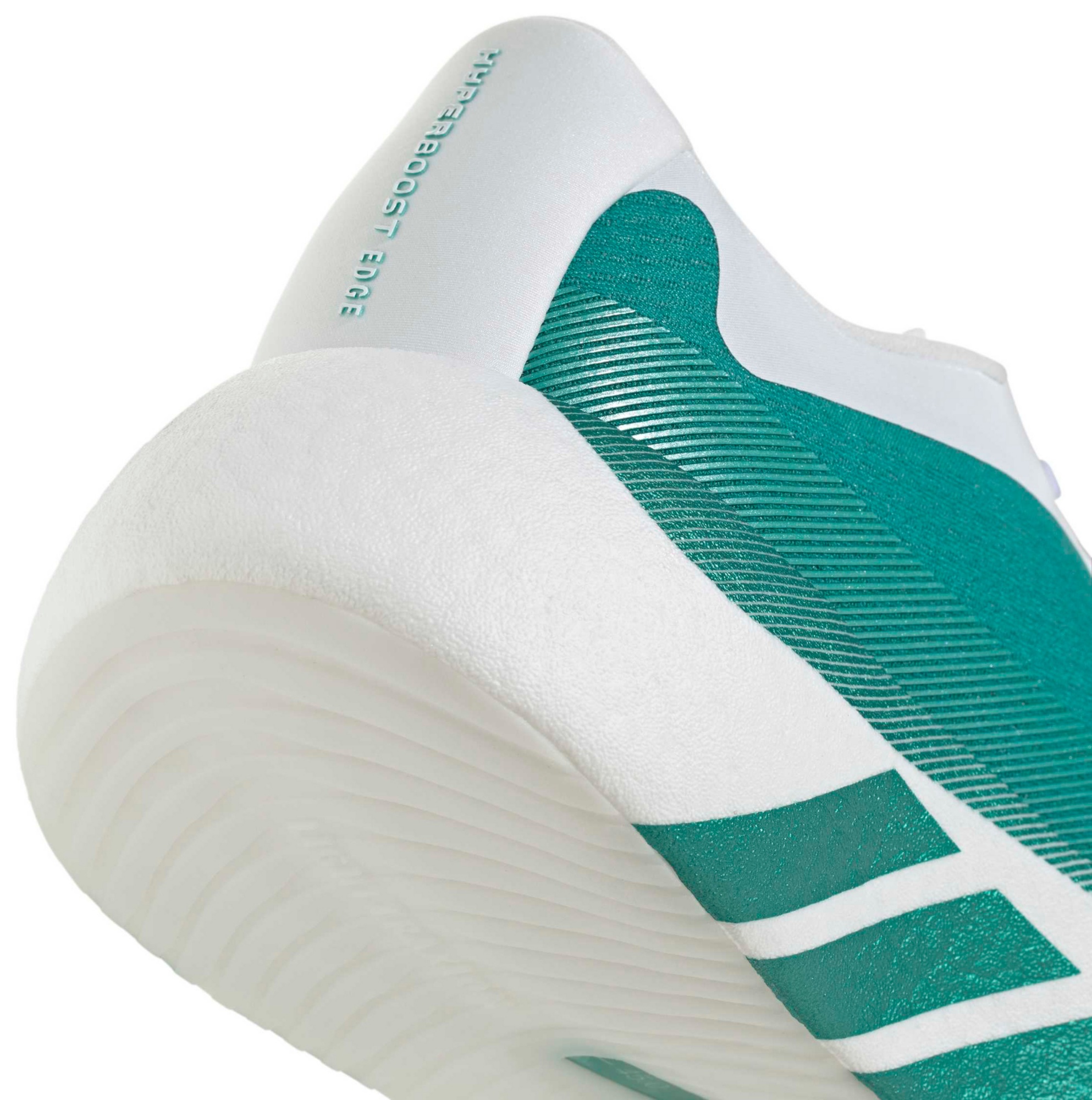 adidas Women's Hyperboost Edge Running Shoes - White/Green - View 9