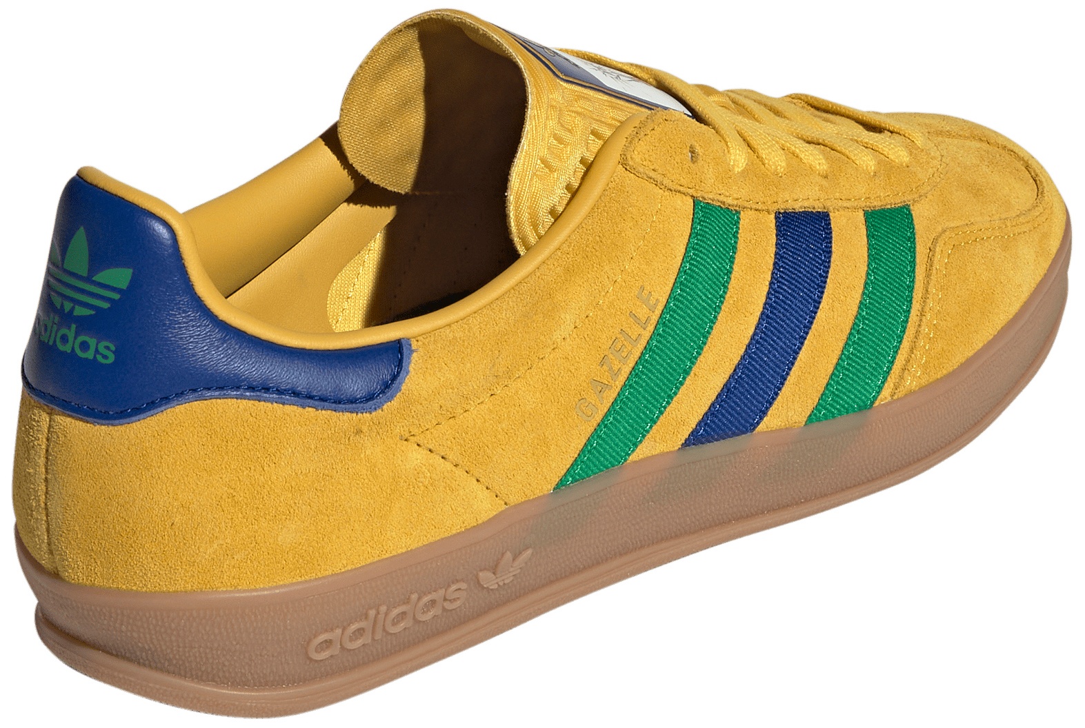 adidas Men's FIFA World Cup Gazelle Indoor Shoes - Eqt Yellow/Collegiate Royal/Green - View 6