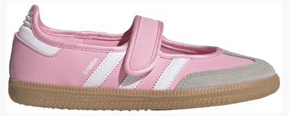 adidas Kids' Grade School Samba Jane Shoes - Light Pink/Ftwr White/Gum 3 - View 1