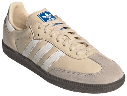 adidas Samba OG Shoes - Sand Strata/White/Gum - View 5