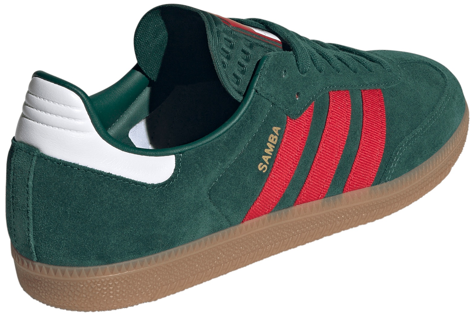 adidas FIFA World Cup Samba OG Shoes - Team Dark Green/Better Scarlet/Gum4 - View 6