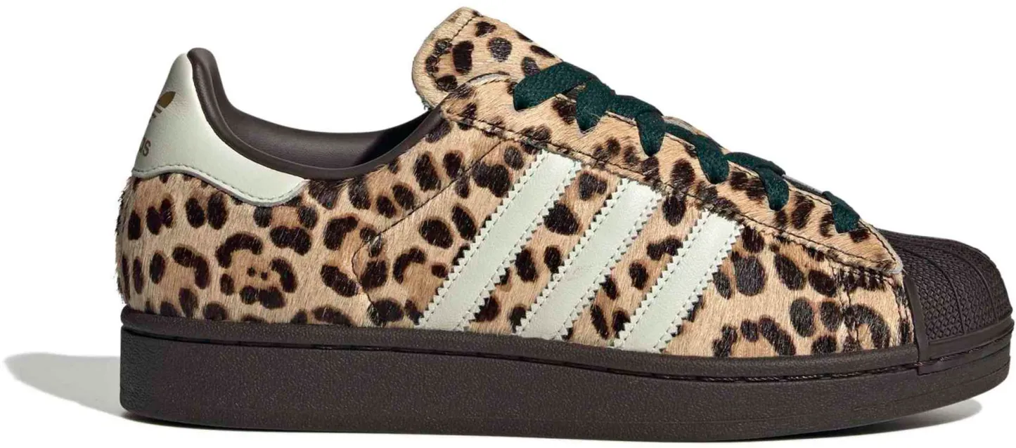 adidas Women's Superstar II Shoes - Cheetah/Dark Brown - View 1