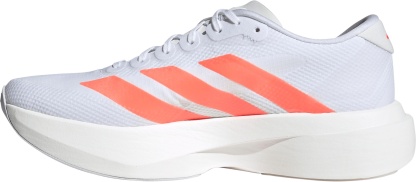 adidas Men's Adizero EVO SL Woven Running Shoes - Ftwr White/Lucid Orange/Lucid Red - View 4