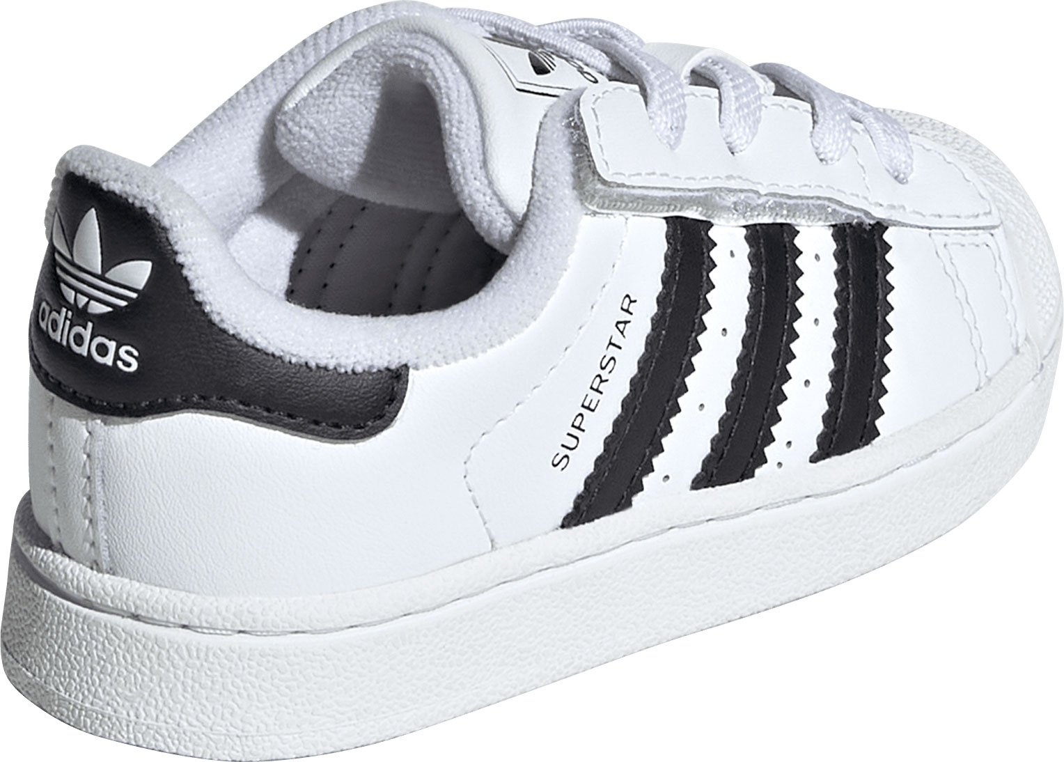 adidas Toddler Superstar II Shoes - White/Black - View 5