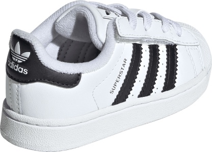 adidas Toddler Superstar II Shoes - White/Black - View 5