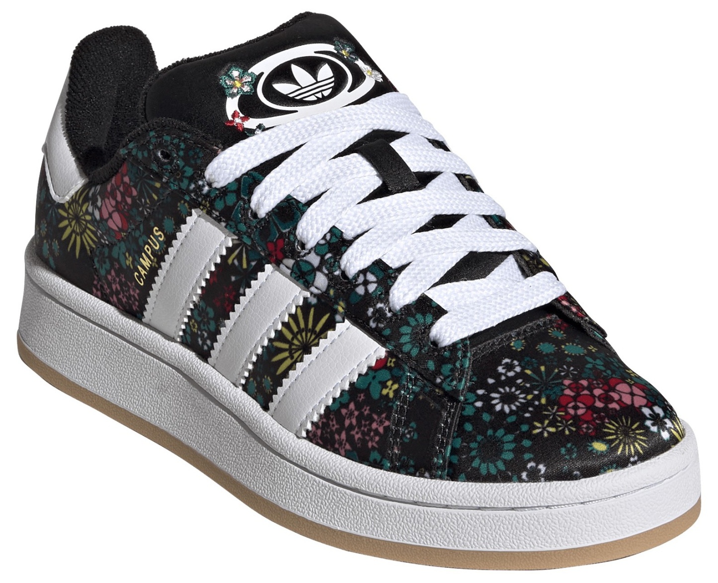 adidas Kids' Grade School Campus 00s Shoes - Black/White/Gold Metallic - View 5