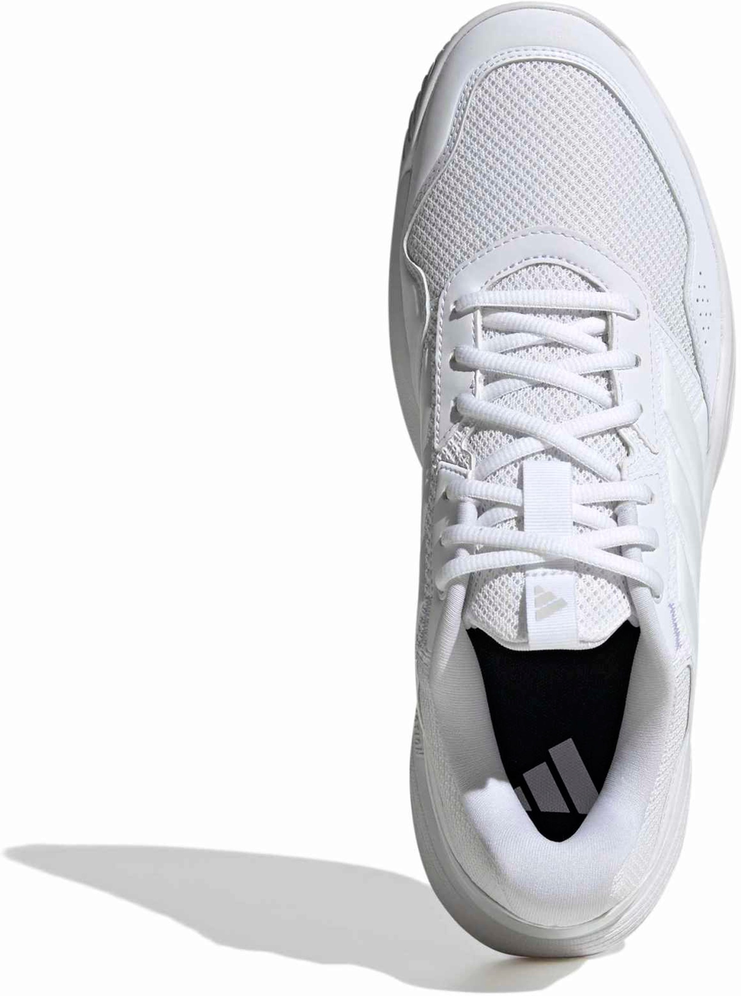 adidas Men's GameCourt 3 All Court Tennis Shoes - White/White - View 2