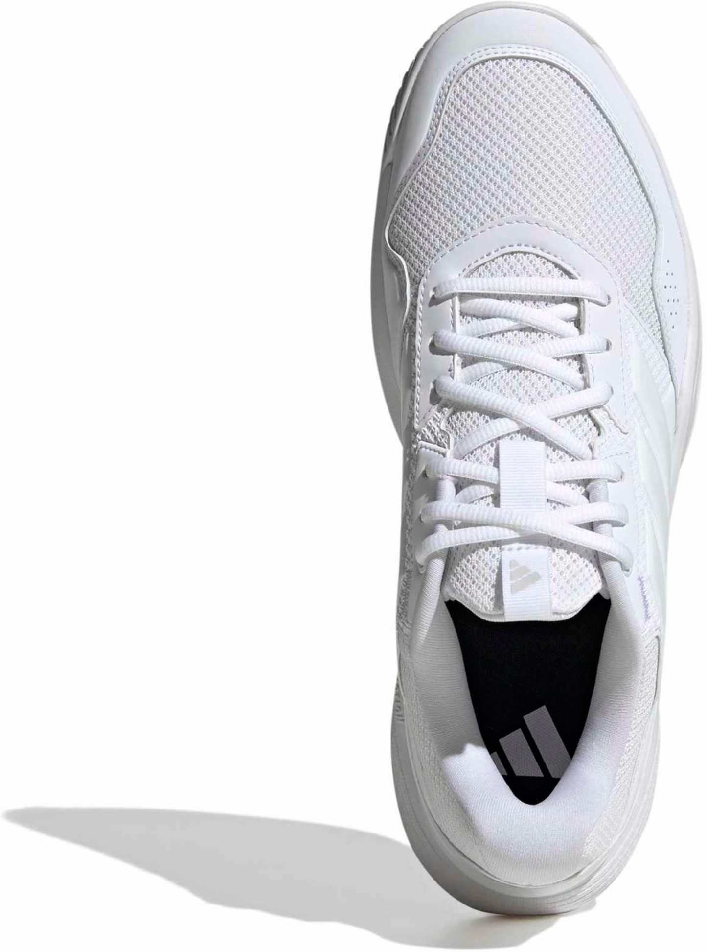 adidas Men's GameCourt 3 All Court Tennis Shoes - White/White - View 2