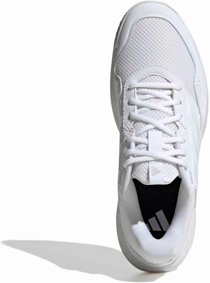 adidas Men's GameCourt 3 All Court Tennis Shoes - White/White - View 2