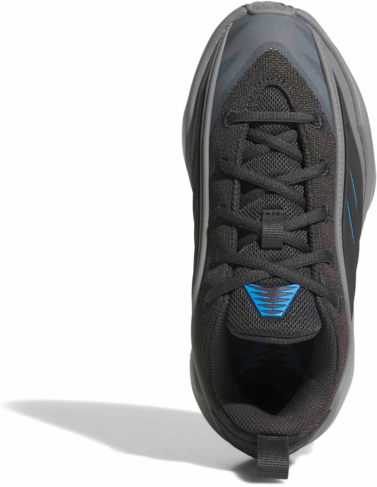 adidas Kids' Grade School Believe That. 1 Basketball Shoes - Grey/Carbon/Lucid Ray Blue - View 2