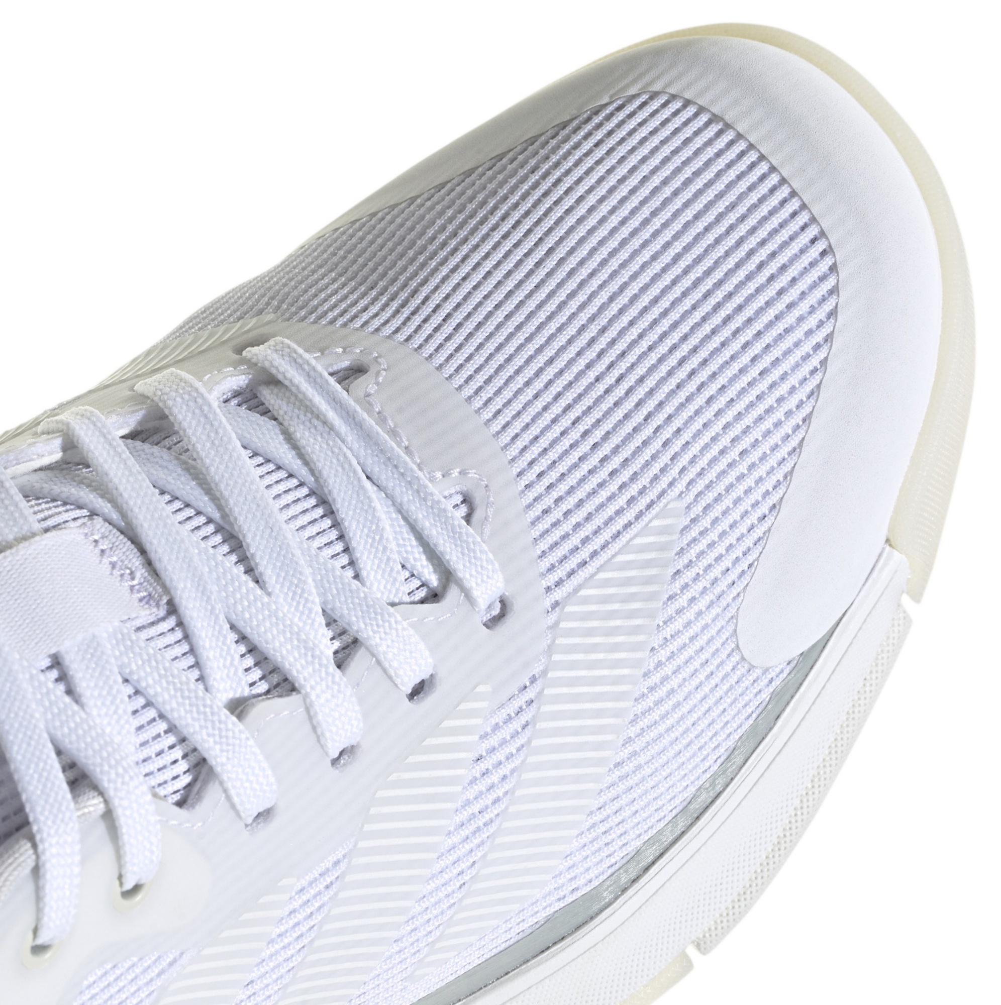 adidas Women's Crazyquick Lightstrike Padel Shoes - White/White/Zero Metallic - View 7
