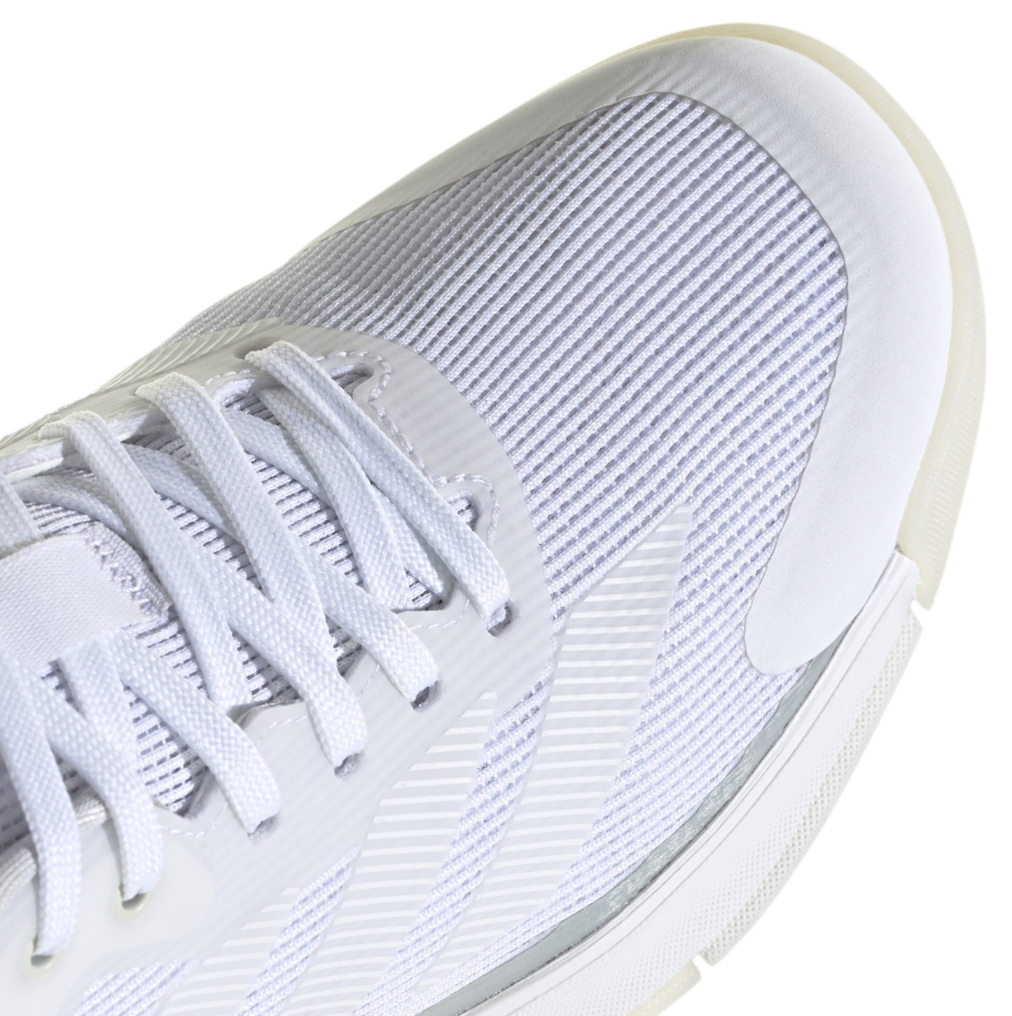 adidas Women's Crazyquick Lightstrike Padel Shoes - White/White/Zero Metallic - View 7
