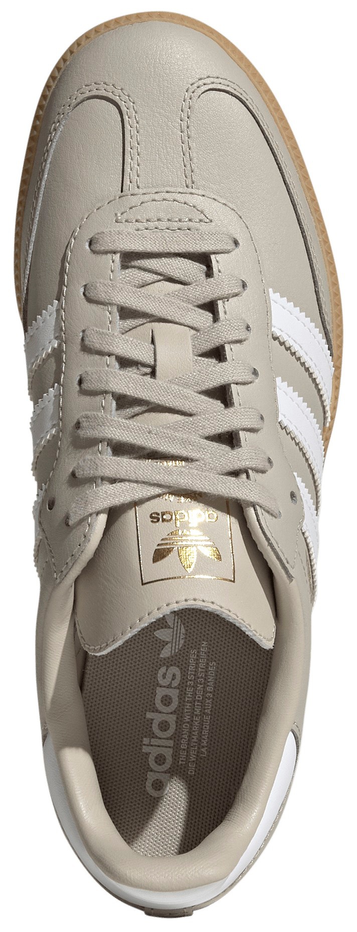 adidas Kids' Grade School Samba OG Shoes - Grey/White - View 2