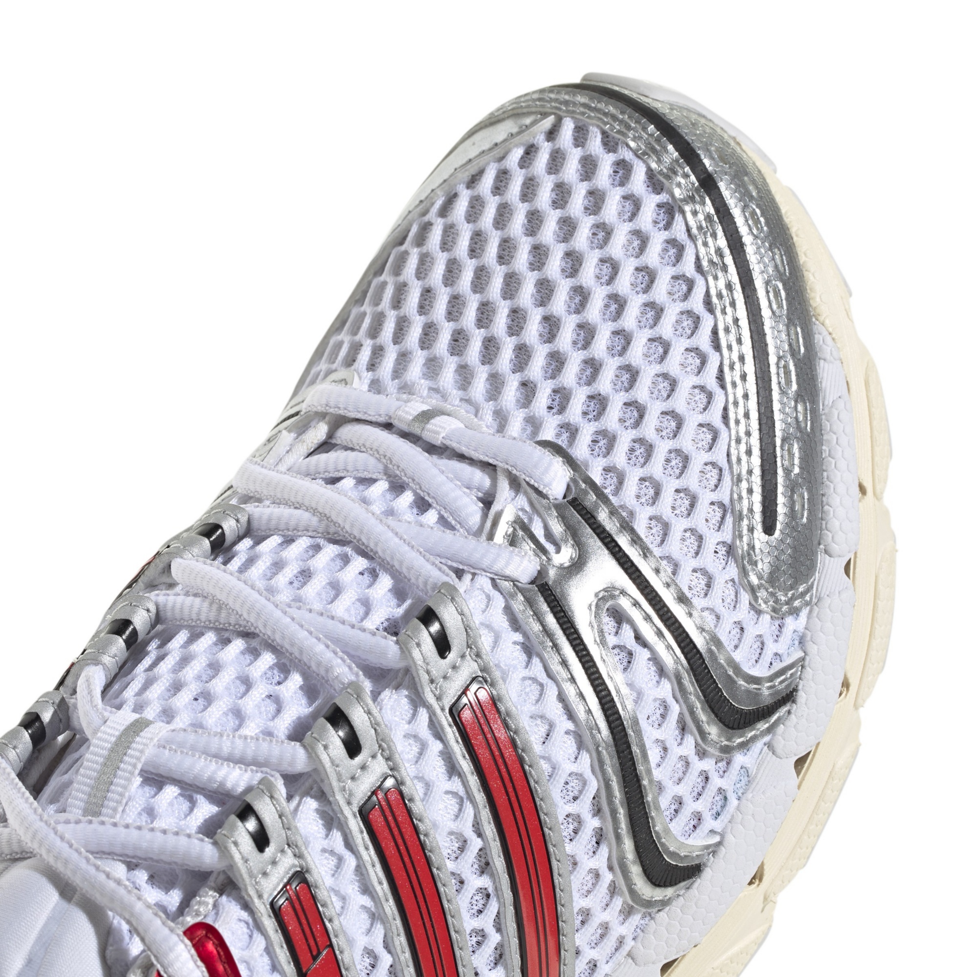 adidas Men's Adistar Control 5 Shoes - Ftwr White/Better Scarlet/Dash Grey - View 7