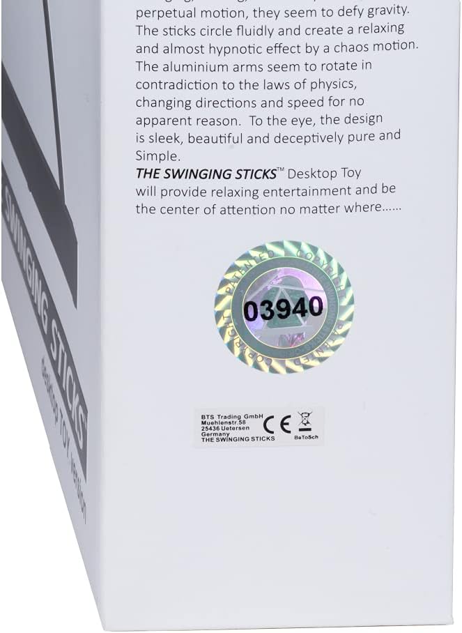 Products e The Swinging Sticks Kinetic Energy Sculpture - Desktop Toy Version