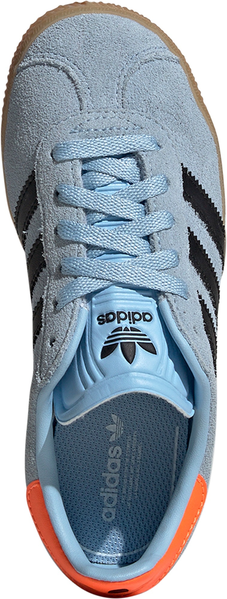 adidas Kids' Preschool Gazelle Shoes - Sky Blue/Black - View 2