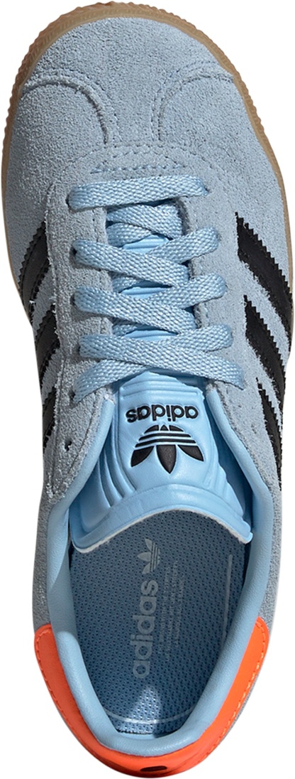 adidas Kids' Preschool Gazelle Shoes - Sky Blue/Black - View 2